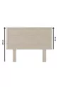 Tête de lit unique en bois naturel modèle marbré (HORIZONTAL)