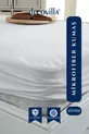 Protège-matelas imperméable à l'eau avec bord complet ajusté en microfibre, drap blanc