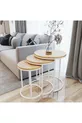 Table d'appoint Ecol 3 pièces de luxe C Zigon Blanche Rivoli