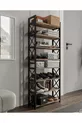 ORGANISEUR DÉCORATIF ÉTAGÈRE À CHAUSSURES MASSIF EN BOIS ET PLASTIQUE 8 NIVEAUX
