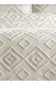 Housse de lit scandinave Jasmin 3 pièces pour lit double crème