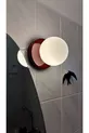 Plafonnier Glop en Opale Moderne avec Verre, Pastèque, Crème, Bordeaux et Applique