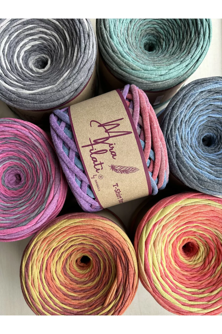 Fil de jersey marbré Fil de batik marbré