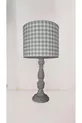 Lampe moderne à abat-jour gris à petits carreaux
