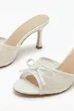 Sandales habillées à talons pour femmes avec broderie en résille