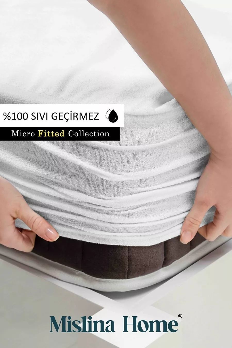 Protection de matelas bébé et enfant Micro Classic liquide imperméable avec bord complet, adaptée simple ou double