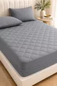 Drap-housse de protection matelassé en coton  % gris - Bébé-Simple-Double-Taille King