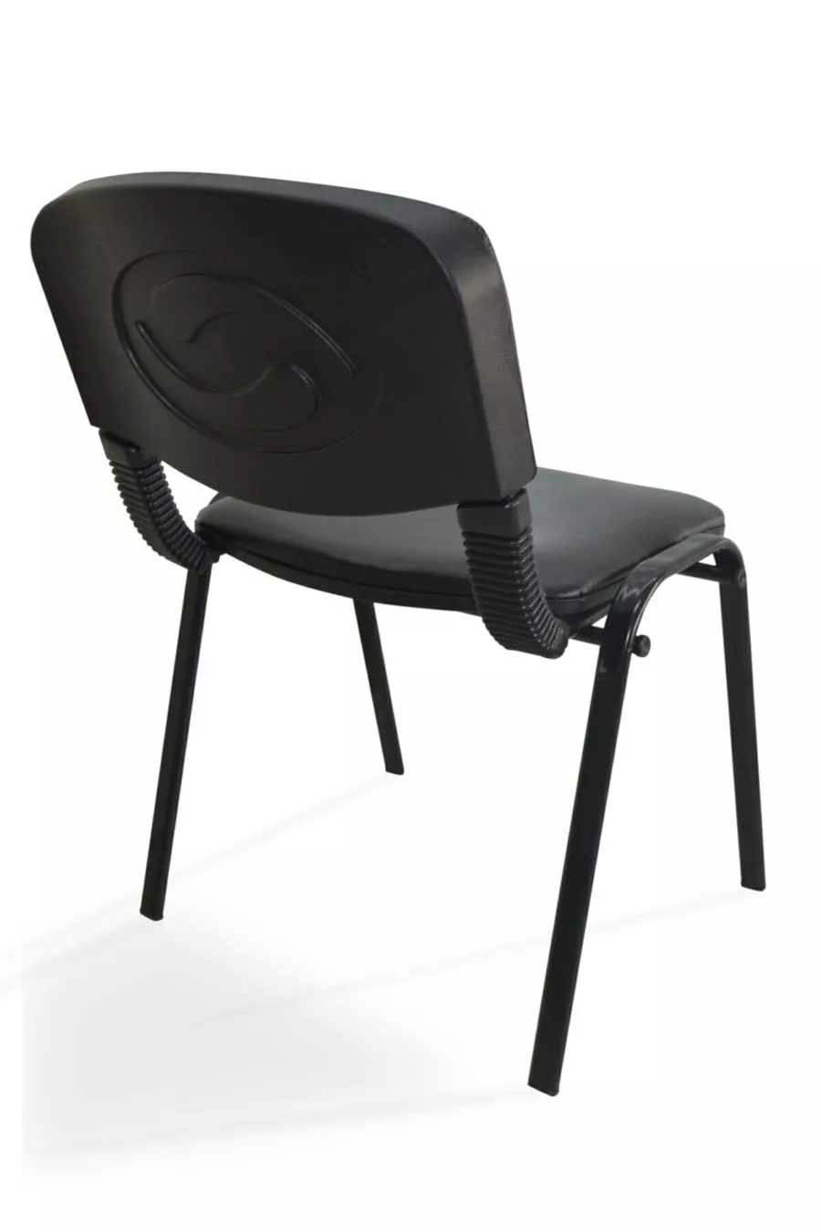 I Mobilier de Bureau & Design Chaise de Formulaire d'Accueil Invité de Bureau Noir 4 pièces 