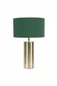 Lampe vintage avec abat-jour vert kaki en velours