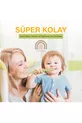 Suceur de dent pour bébé en silicone (hochet-tube à mâcher-paille) 2 hochets 1 brosse