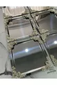 Lot de 6 Luxe 4 coins ARGENT Fleurs ARGENT Modèle carré Plateau de service pour thé, café, collations 