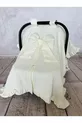 Couverture de poussette pour bébé à volants 2 pièces, Coussin de poussette avec soutien lombaire orthopédique
