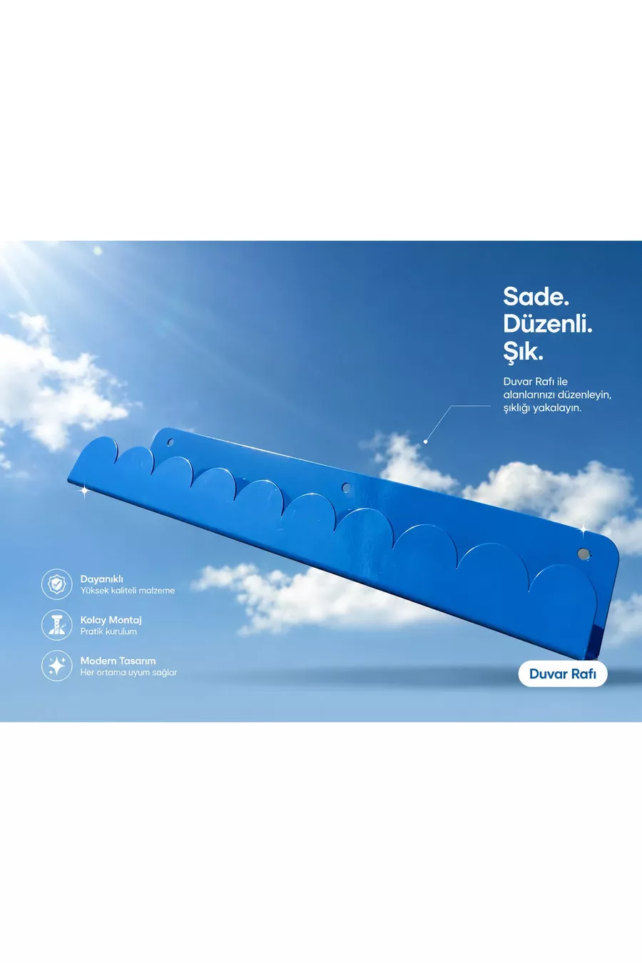 Étagère en acier simple Montessori Cloud