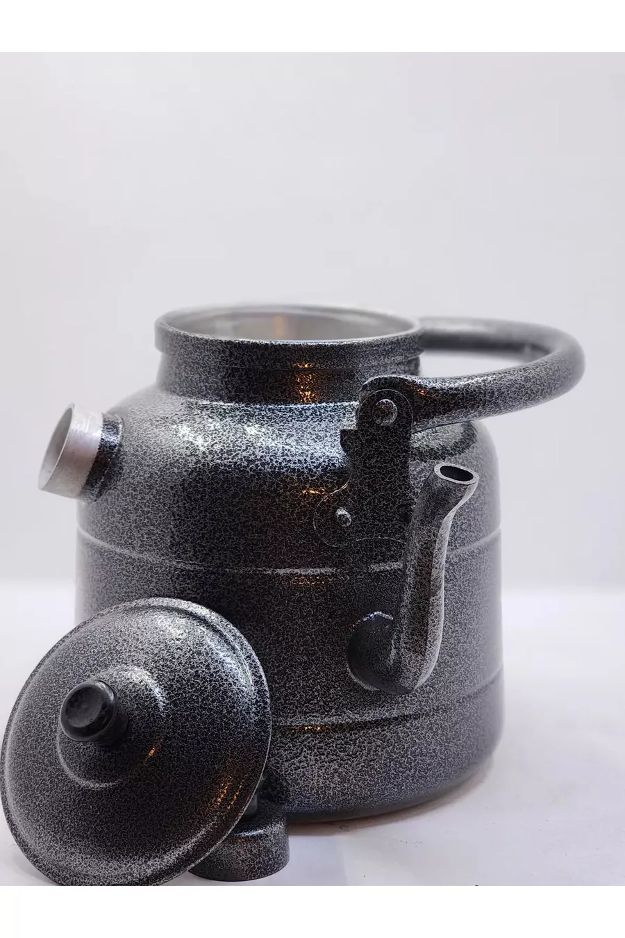 Bouilloire en aluminium double face, bouilloire de conversation ottomane taille moyenne 4 litres