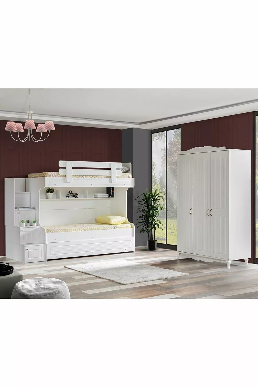 Ranza, Ranza pour bébé avec armoire à 3 portes