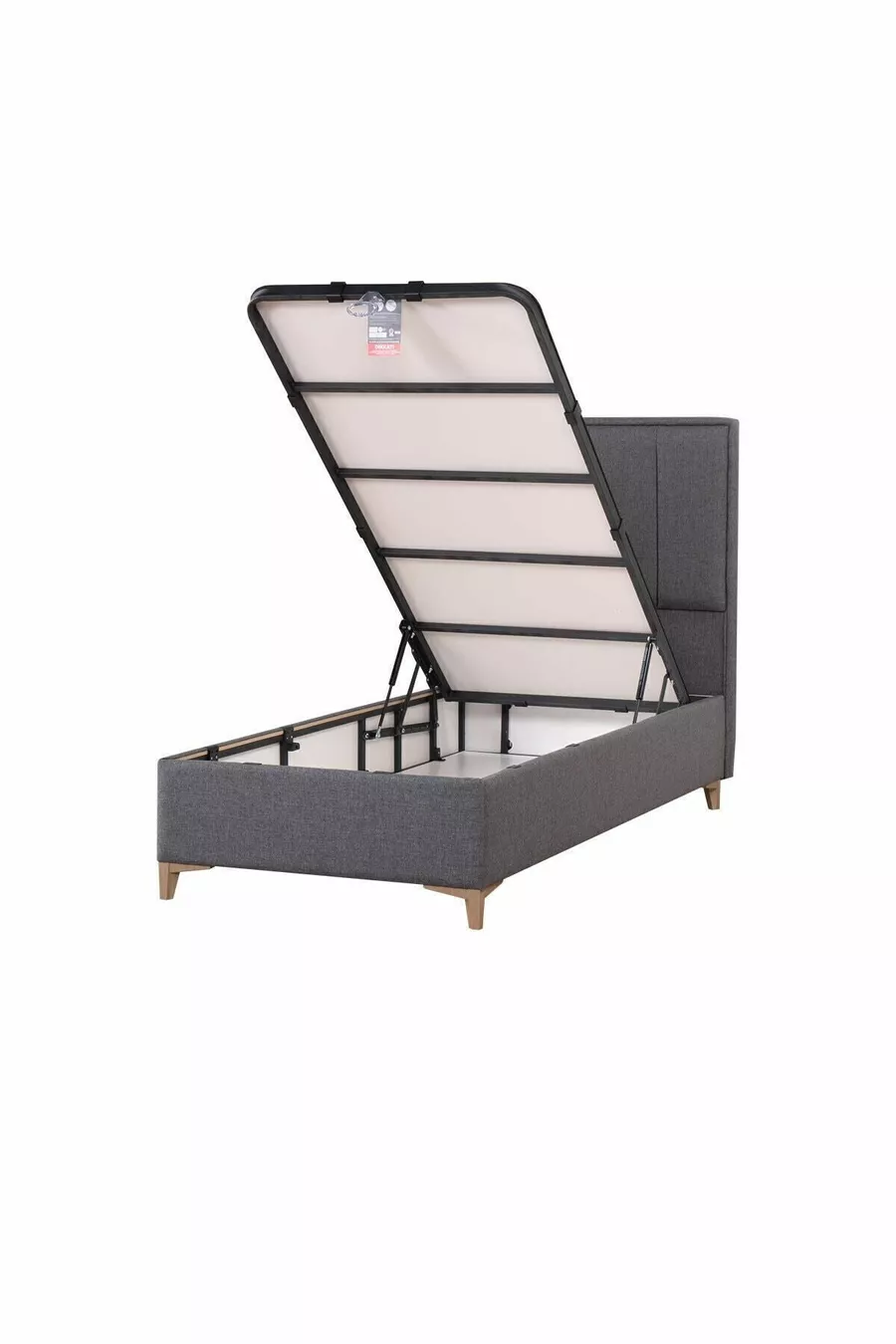 Lit coffre Gold Therapy Anthracite (TÊTE DE LIT ET MATELAS NON INCLUS)