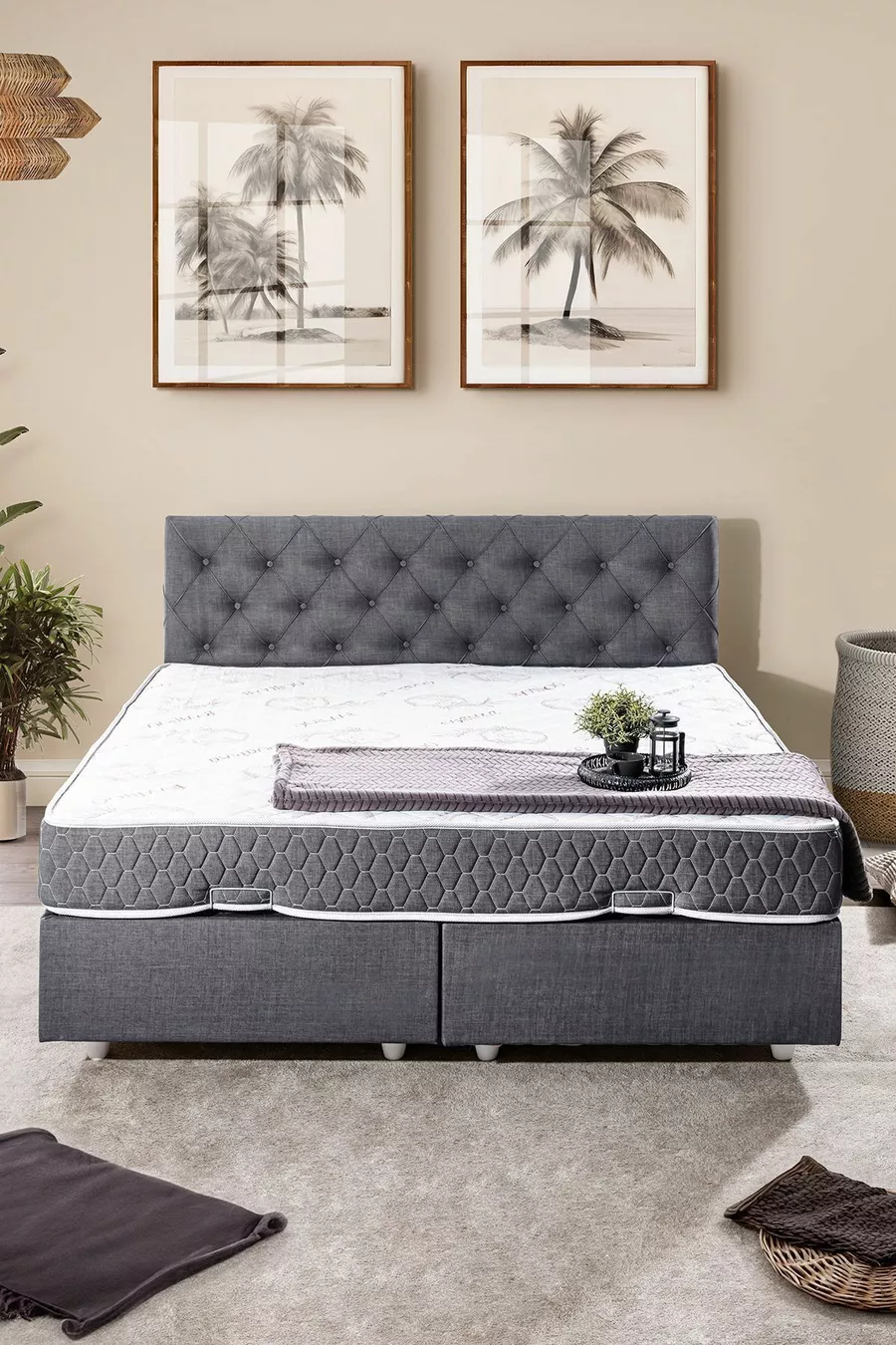 Set Double Eylül, Ensemble Tête de Lit pour Lit Double