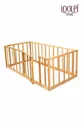 Lit Montessori pour bébé et enfant unisexe en bois avec barrière de sécurité et porte, parc-lit  Cm