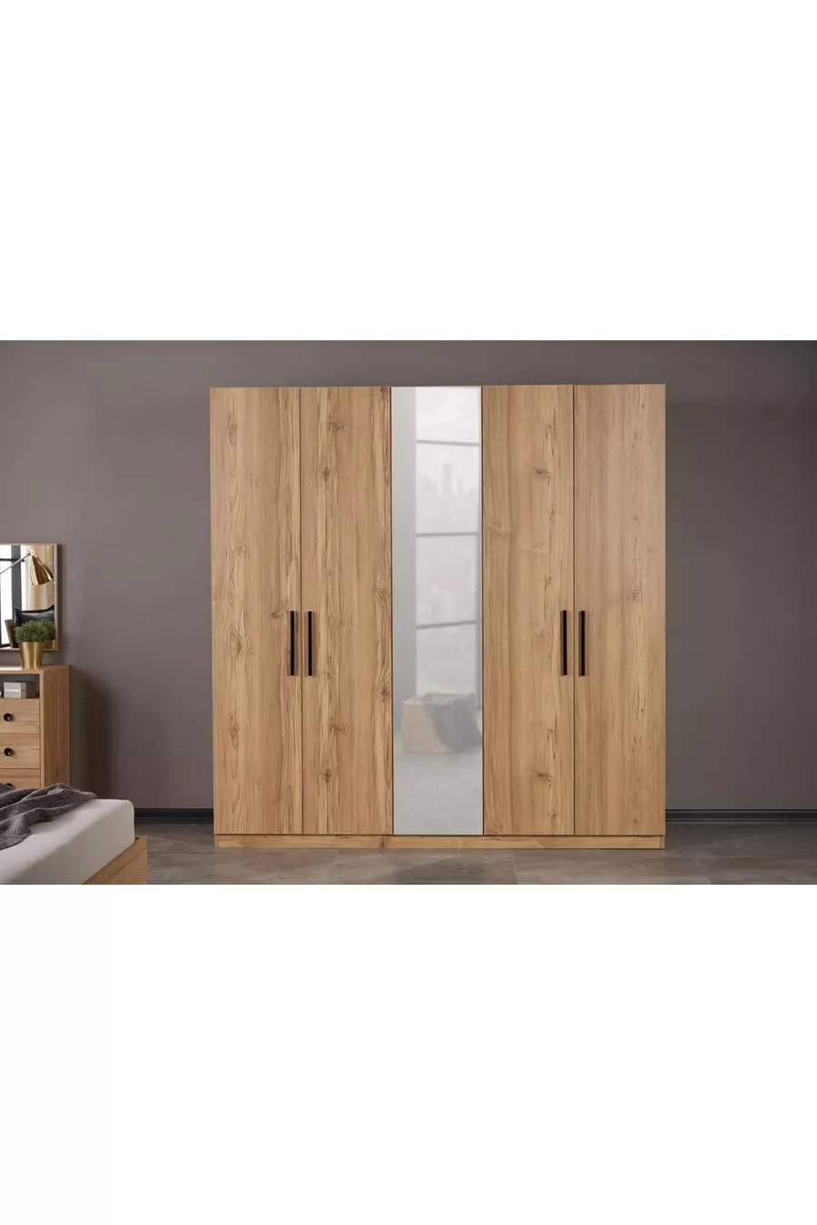 Ensemble de chambre à coucher Eti, 5 portes
