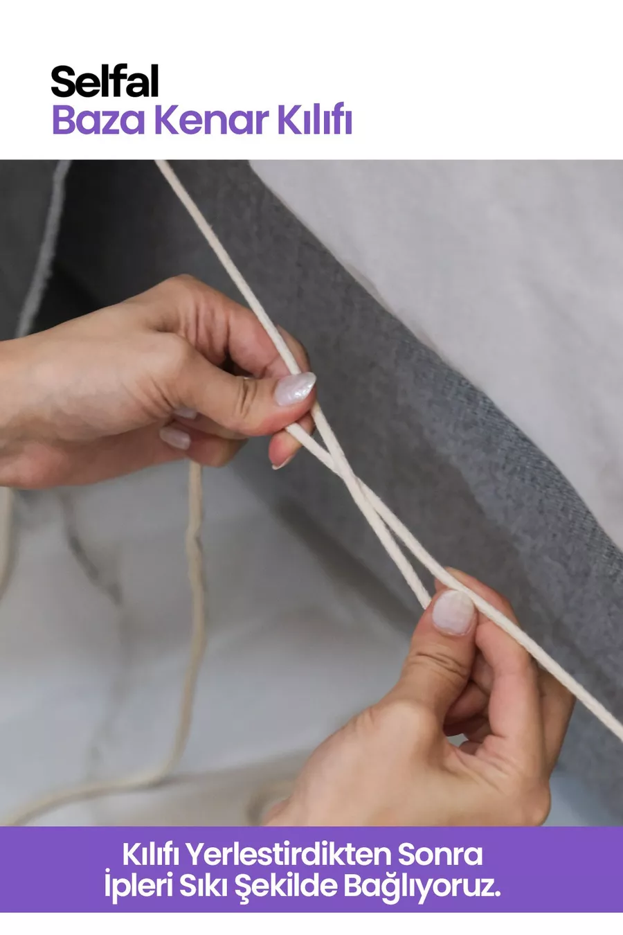 Housse de côté de lit - Tissu matelassé en duvet de poulain