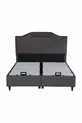 Ensemble tête de lit et sommier avec coffre Royal Lux ANTHRACITE (LIT NON INCLUS)