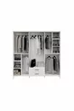 Ensemble de chambre à coucher complet en MDF blanc avec 6 portes Gözde, montage gratuit