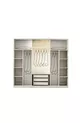 ENSEMBLE DE CHAMBRE À COUCHER PETRA EN MDF AVEC LED