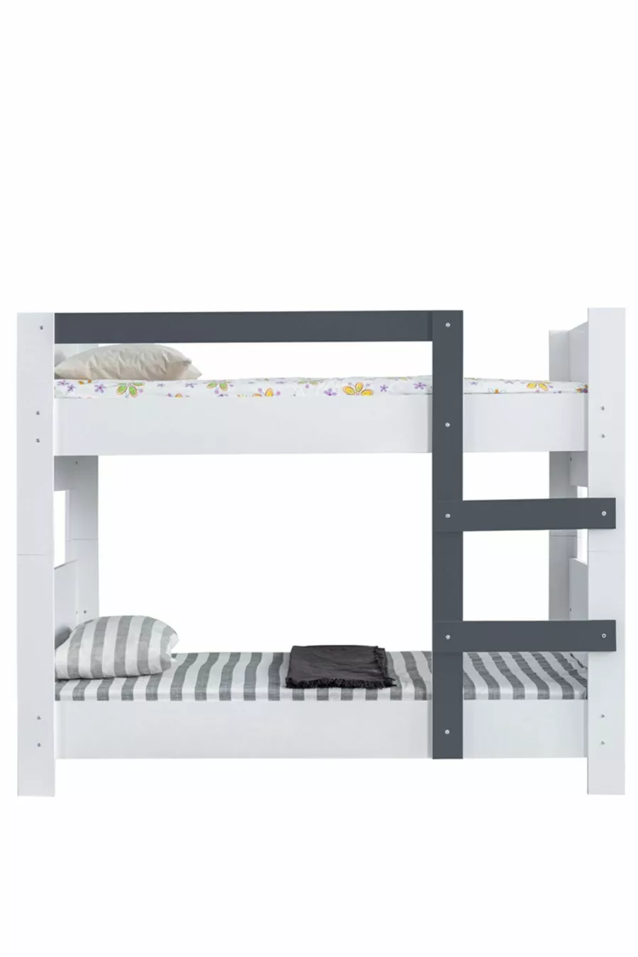 Lits superposés, Lits superposés démontables Açelya - Anthracite - Cm