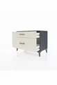 Commode Hyperion 2 tiroirs Anthracite-Pierres de lune