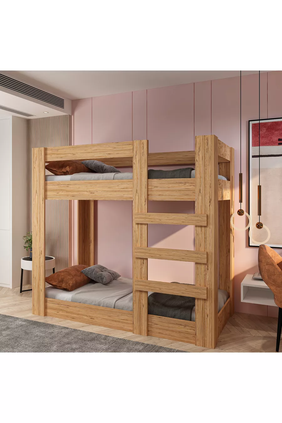 Lit Superposé Jeune Compatible avec Lit Antique en Pin