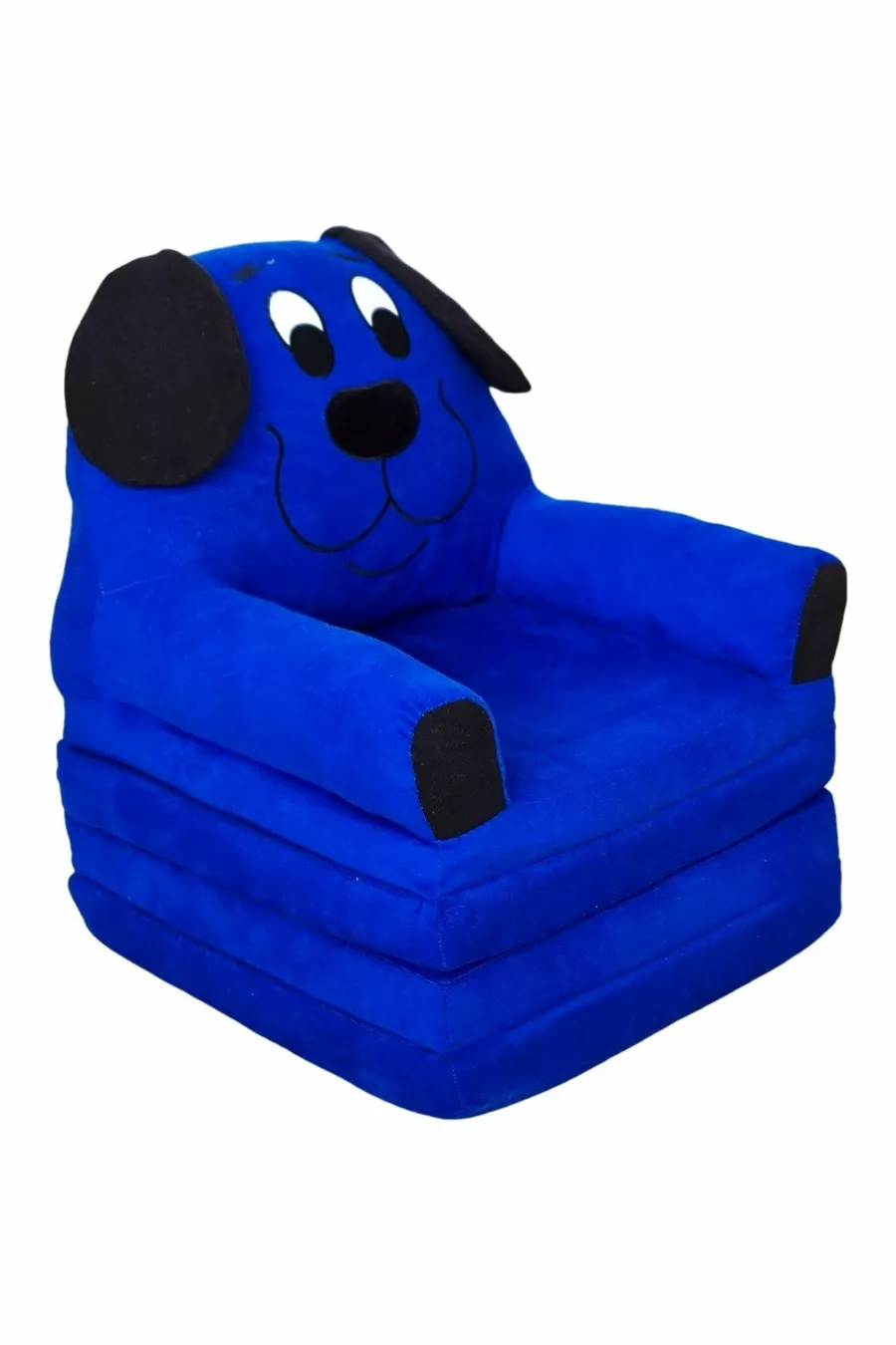 Chaise pour bébé/enfant pliante avec coussin, lit portable, canapé pouf en tissu avec motif chien