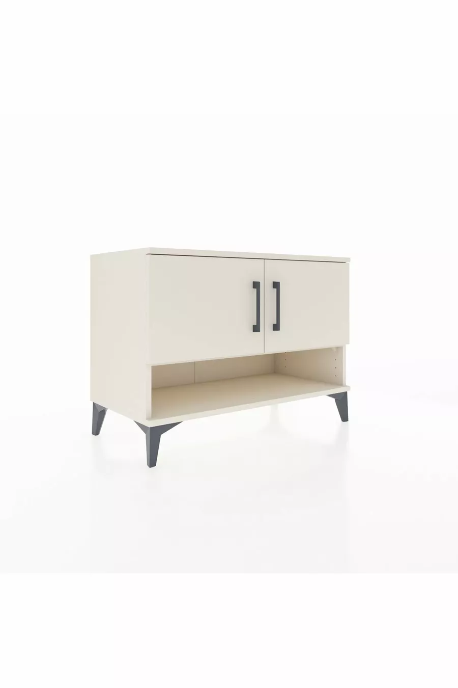 Commode Hyperion 2 étagères 2 portes Pierre de lune-Pierres de lune