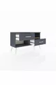 Commode Arges à une étagère et 2 tiroirs Anthracite-Sapin/Anthracite