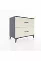 Commode Hyperion 2 tiroirs Anthracite-Pierres de lune