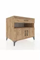 Commode Kronos 2 étagères, 1 tiroir, 2 portes, Pin-Pin