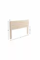 Tête de lit en bois massif avec pieds cm Natural Cm Massif Natural