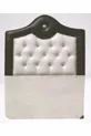 Tête de lit Alc Kral en cuir synthétique, couleur crème et marron combinée, capitonnée, cm Tête de lit