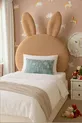 Tête de lit, peluche marron clair, tête de lit pour lit simple, tête de lit en peluche de lapin