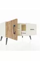 Commode Hyperion avec une étagère, un tiroir et une porte, coloris Pierre de Lune/Pin