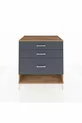 Commode Kronos à 3 tiroirs Pin-Anthracite