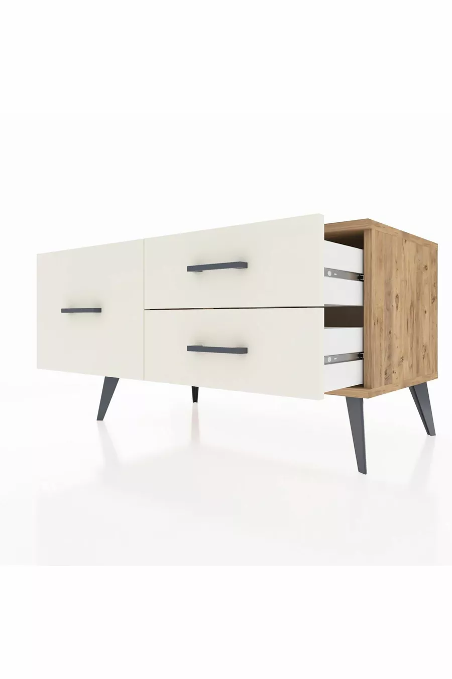 Commode Hyperion 3 tiroirs Pin-Pin/Marbre