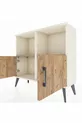 Commode Arges 2 étagères 2 portes Pierre de lune-Pin