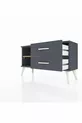 Commode Arges à une étagère et 2 tiroirs Anthracite-Sapin/Anthracite