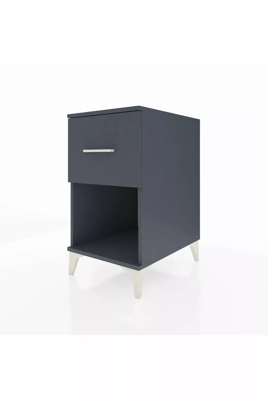Chevet Kronos avec un tiroir unique Anthracite-Anthracite