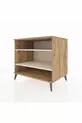 Commode Kronos 2 étagères Pin-Pierre de lune