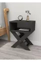 Table de chevet / table basse Home Enda X avec support pour revues Anthracite