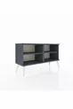 Commode Arges 2 étagères Anthracite-Anthracite