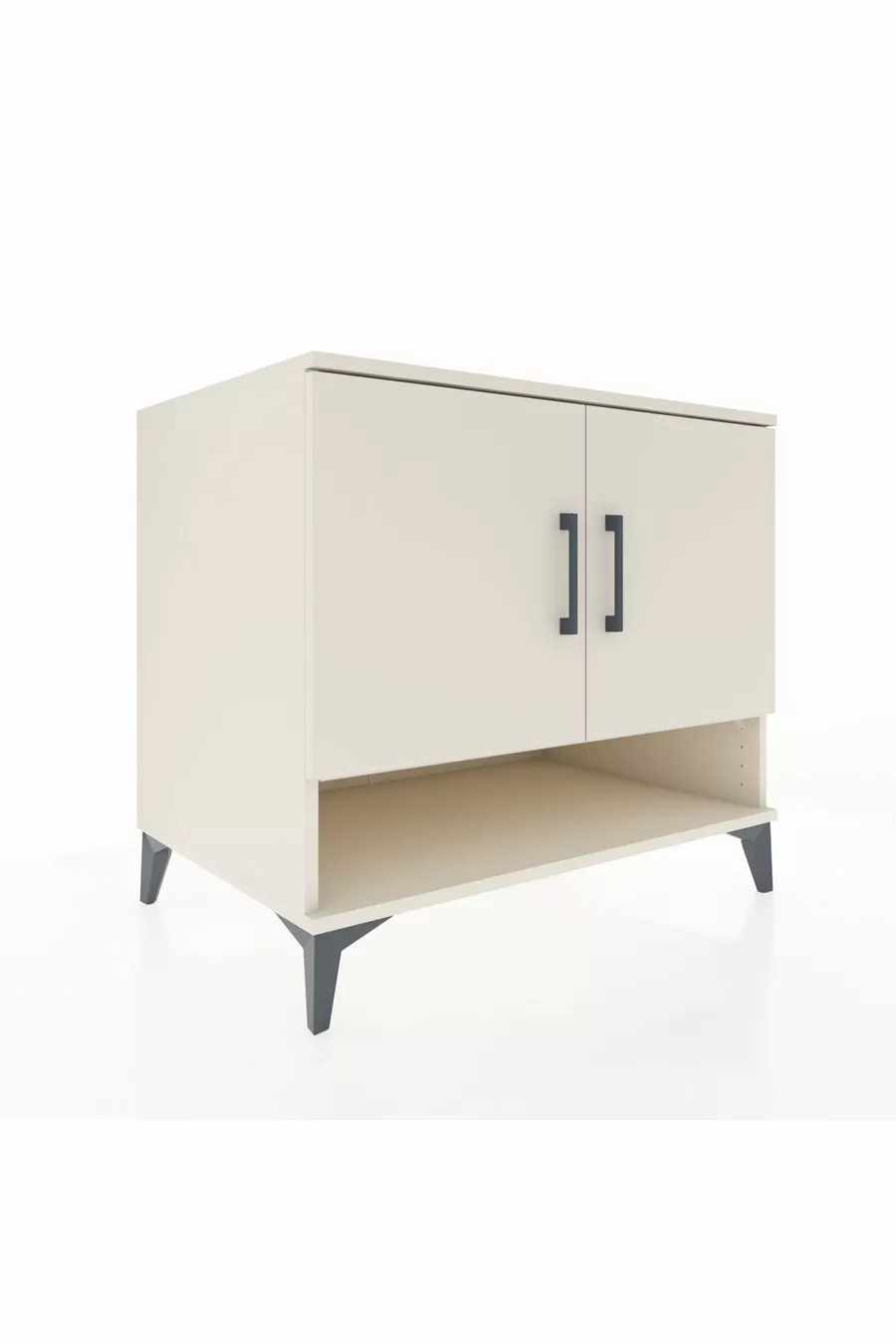 Commode Kronos 2 étagères 2 portes Pierre de lune-Pierres de lune