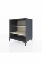 Commode Kronos 2 étagères Anthracite-Pierre d'argile