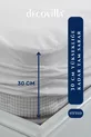 Protège-matelas imperméable à l'eau avec bord complet ajusté en microfibre, drap blanc
